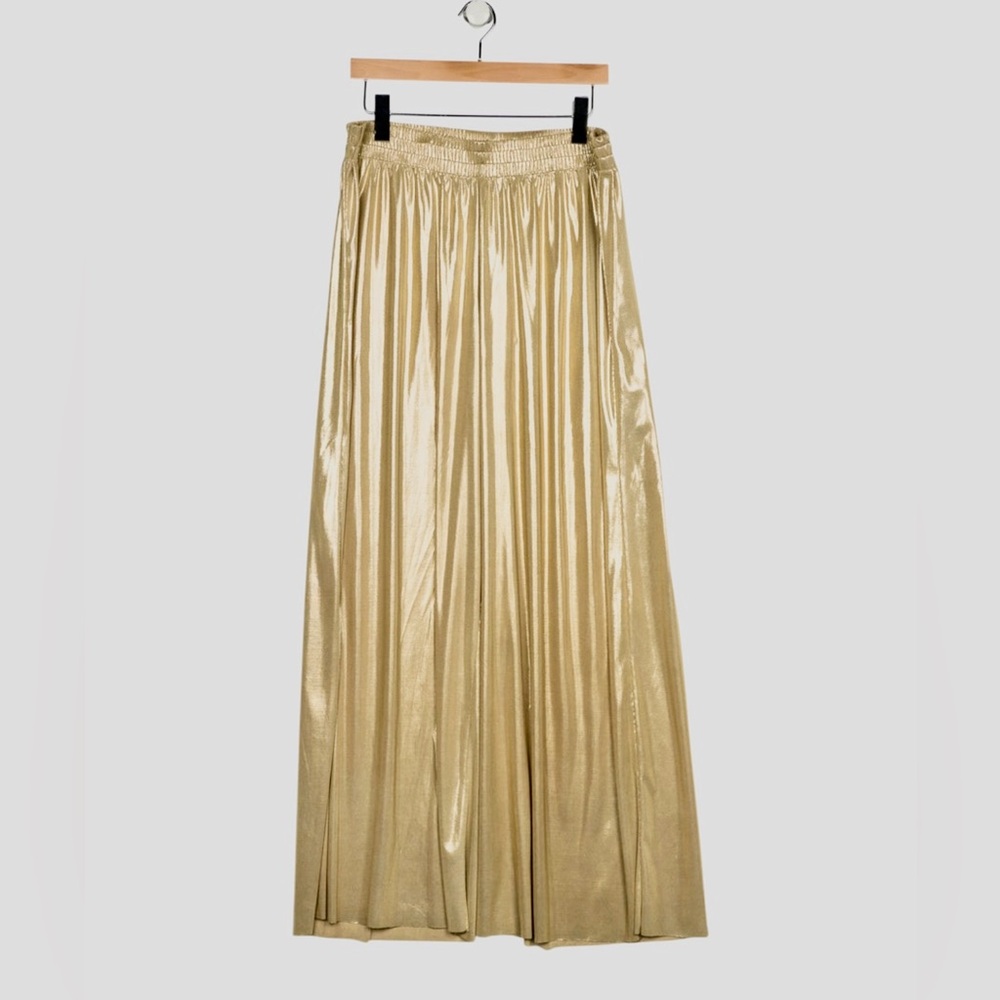 Norma Kamali Gold Elephant Pants- wide leg; comfortable
